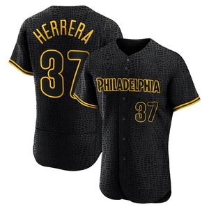 Men's Philadelphia Phillies Odubel Herrera Authentic Black Snake Skin City Jersey