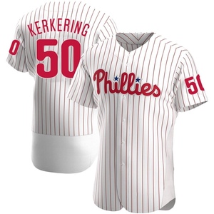 Men's Philadelphia Phillies Orion Kerkering Authentic White Home Jersey