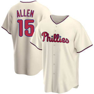 Men's Philadelphia Phillies Richie Allen Replica Cream Alternate Jersey