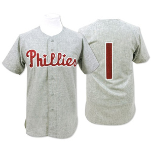 Men's Philadelphia Phillies Richie Ashburn Authentic Grey 1950 Throwback Jersey