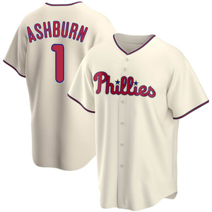 Men's Philadelphia Phillies Richie Ashburn Replica Cream Alternate Jersey