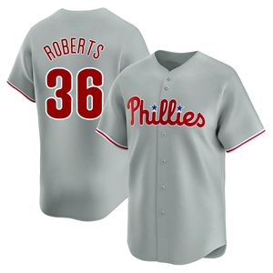 Men's Philadelphia Phillies Robin Roberts Limited Gray Away Jersey