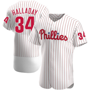 Men's Philadelphia Phillies Roy Halladay Authentic White Home Jersey