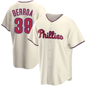 Men's Philadelphia Phillies Steward Berroa Replica Cream Alternate Jersey