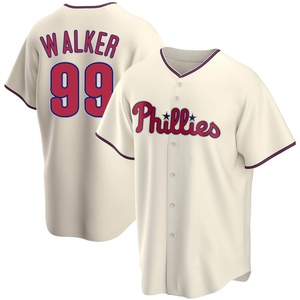 Men's Philadelphia Phillies Taijuan Walker Replica Cream Alternate Jersey
