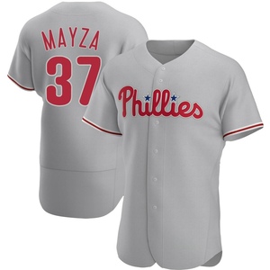 Men's Philadelphia Phillies Tim Mayza Authentic Gray Road Jersey