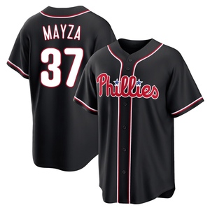 Men's Philadelphia Phillies Tim Mayza Replica Black Fashion Out Jersey