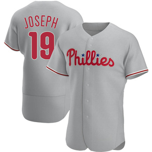 Men's Philadelphia Phillies Tommy Joseph Authentic Gray Road Jersey