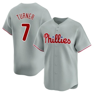 Men's Philadelphia Phillies Trea Turner Limited Gray Away Jersey
