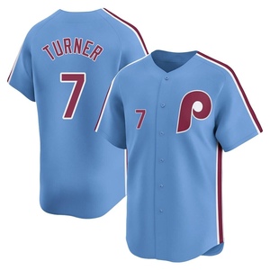 Men's Philadelphia Phillies Trea Turner Limited Light Blue Alternate Jersey