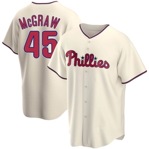 Men's Philadelphia Phillies Tug McGraw Replica Cream Alternate Jersey