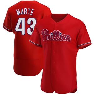 Men's Philadelphia Phillies Yunior Marte Authentic Red Alternate Jersey