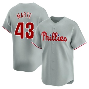 Men's Philadelphia Phillies Yunior Marte Limited Gray Away Jersey