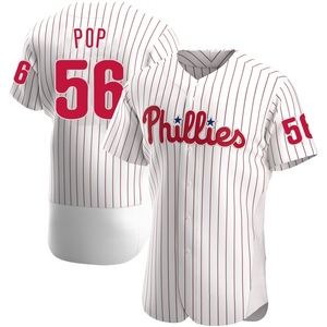 Men's Philadelphia Phillies Zach Pop Authentic White Home Jersey