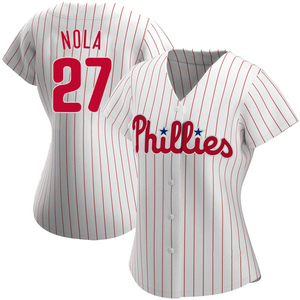 Women's Philadelphia Phillies Aaron Nola Replica White Home Jersey