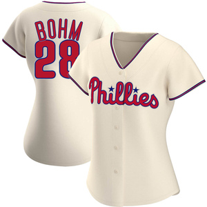 Women's Philadelphia Phillies Alec Bohm Authentic Cream Alternate Jersey