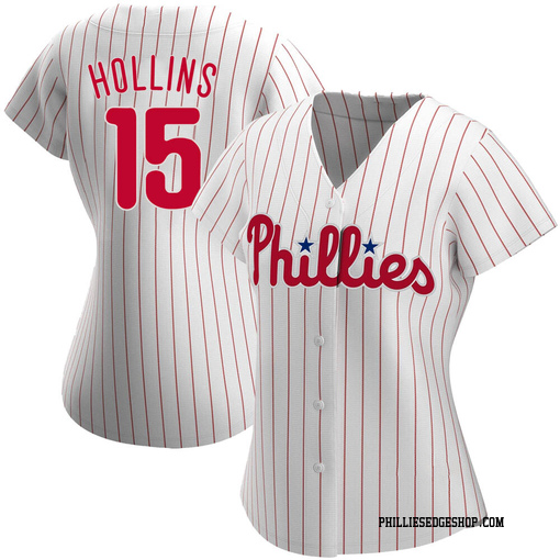 Women's Philadelphia Phillies Dave Hollins Replica White Home Jersey