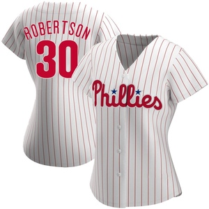 Women's Philadelphia Phillies David Robertson Replica White Home Jersey