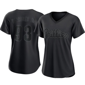 Women's Philadelphia Phillies Gabriel Rincones Jr. Replica Black Pitch Fashion Jersey