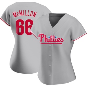 Women's Philadelphia Phillies John McMillon Authentic Gray Road Jersey