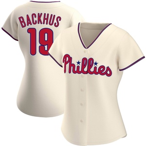 Women's Philadelphia Phillies Kyle Backhus Authentic Cream Alternate Jersey