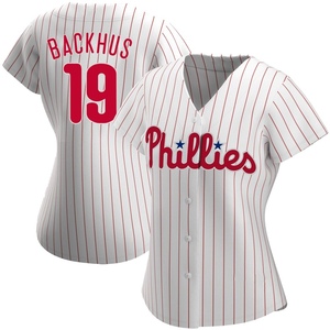 Women's Philadelphia Phillies Kyle Backhus Authentic White Home Jersey