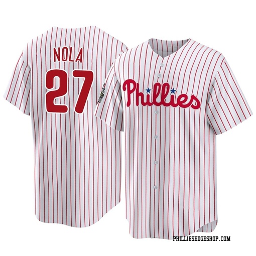 Youth Philadelphia Phillies Aaron Nola Replica White 2022 World Series Home Jersey