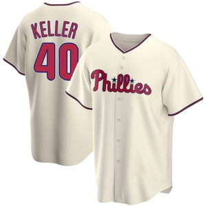 Youth Philadelphia Phillies Brad Keller Replica Cream Alternate Jersey