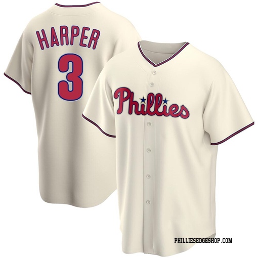 Youth Philadelphia Phillies Bryce Harper Replica Cream Alternate Jersey