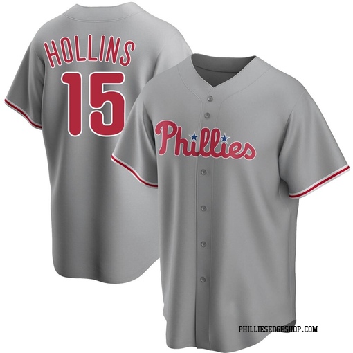 Youth Philadelphia Phillies Dave Hollins Replica Gray Road Jersey