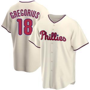 Youth Philadelphia Phillies Didi Gregorius Replica Cream Alternate Jersey