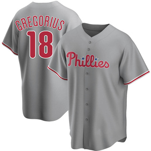 Youth Philadelphia Phillies Didi Gregorius Replica Gray Road Jersey