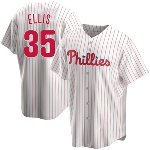 Youth Philadelphia Phillies Drew Ellis Replica White Home Jersey