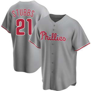 Youth Philadelphia Phillies Garrett Stubbs Replica Gray Road Jersey