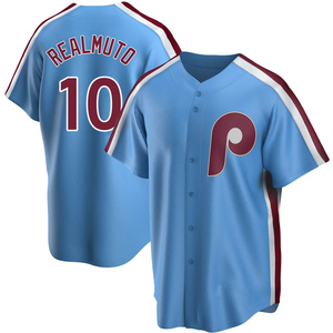 Youth Philadelphia Phillies J.T. Realmuto Replica Light Blue Road Cooperstown Collection Jersey