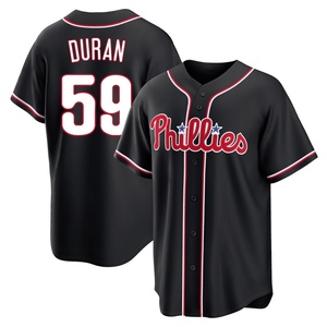 Youth Philadelphia Phillies Jhoan Duran Replica Black Fashion Out Jersey