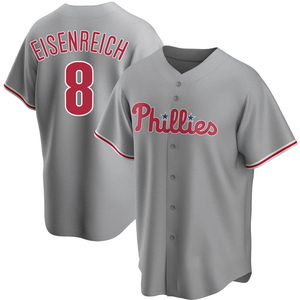 Youth Philadelphia Phillies Jim Eisenreich Replica Gray Road Jersey
