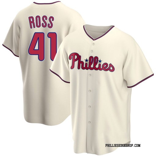 Youth Philadelphia Phillies Joe Ross Replica Cream Alternate Jersey