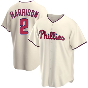 Youth Philadelphia Phillies Josh Harrison Replica Cream Alternate Jersey