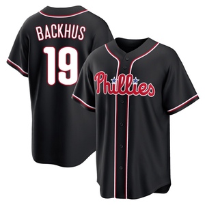 Youth Philadelphia Phillies Kyle Backhus Replica Black Fashion Out Jersey
