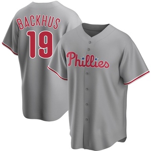 Youth Philadelphia Phillies Kyle Backhus Replica Gray Road Jersey