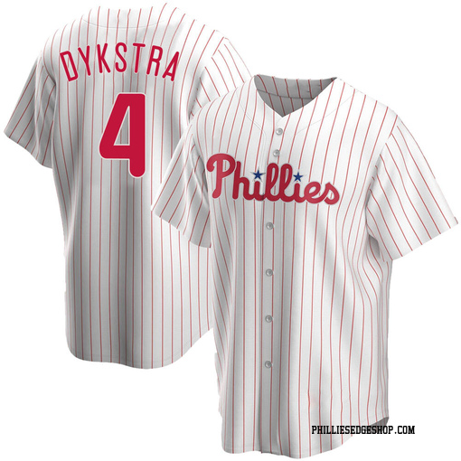 Youth Philadelphia Phillies Lenny Dykstra Replica White Home Jersey