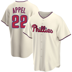 Youth Philadelphia Phillies Mark Appel Replica Cream Alternate Jersey