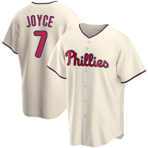 Youth Philadelphia Phillies Matt Joyce Replica Cream Alternate Jersey