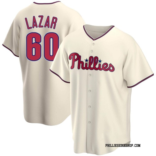 Youth Philadelphia Phillies Max Lazar Replica Cream Alternate Jersey