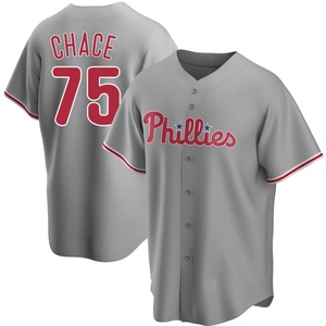 Youth Philadelphia Phillies Moises Chace Replica Gray Road Jersey