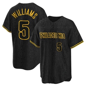 Youth Philadelphia Phillies Nick Williams Replica Black Snake Skin City Jersey