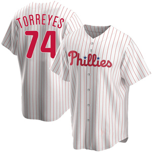 Youth Philadelphia Phillies Ronald Torreyes Replica White Home Jersey