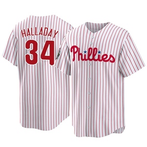 Youth Philadelphia Phillies Roy Halladay Replica White 2022 World Series Home Jersey