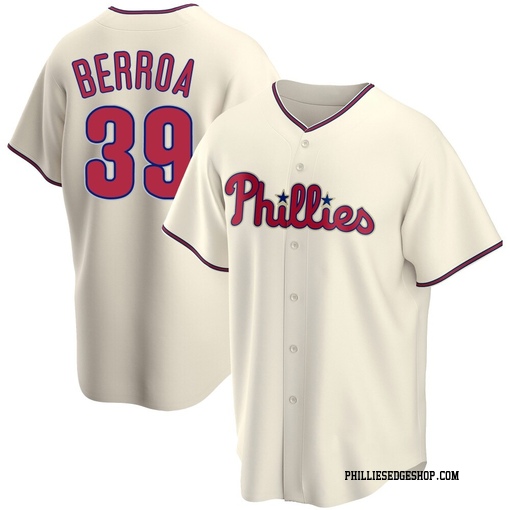 Youth Philadelphia Phillies Steward Berroa Replica Cream Alternate Jersey
